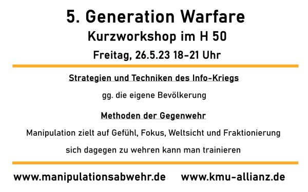 5.generation warfare kurzworkshop